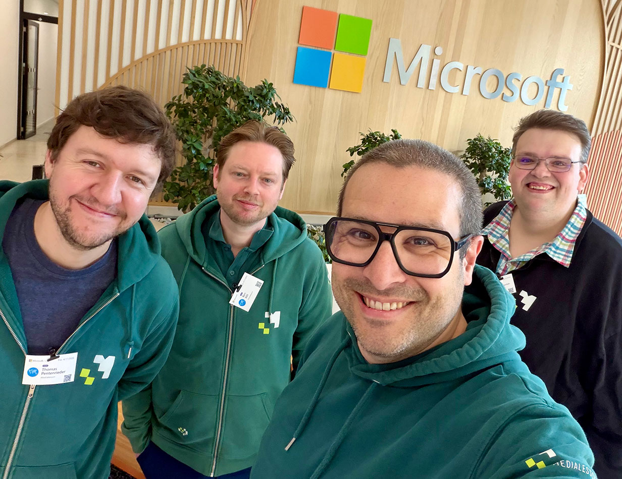 Draft: Medialesson team at Microsoft event